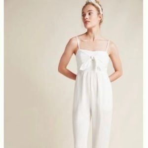 Anthropologie Isabel Tie-Front Jumpsuit